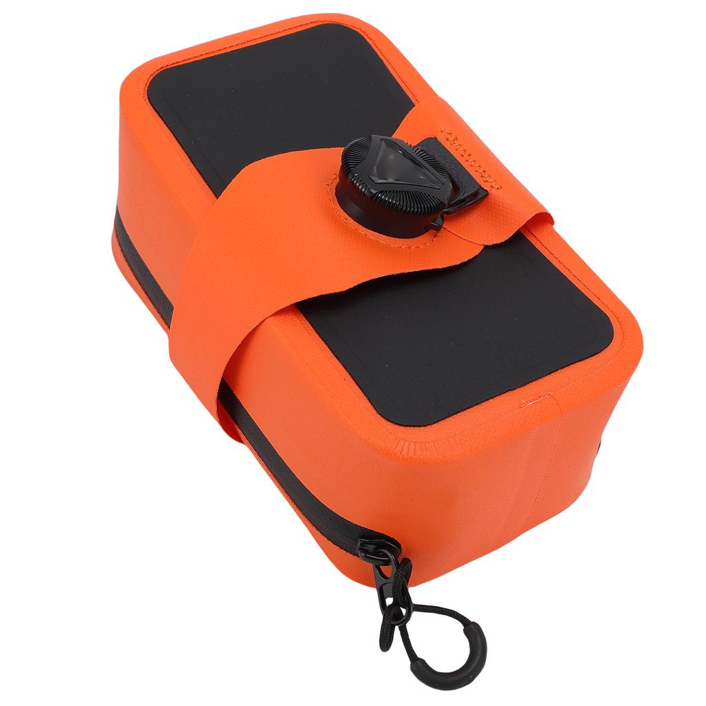 Bike Seat Bag Waterproofing Under Seat Cycling Storage Pouch Saddle Bag for Small Items Storage Orange