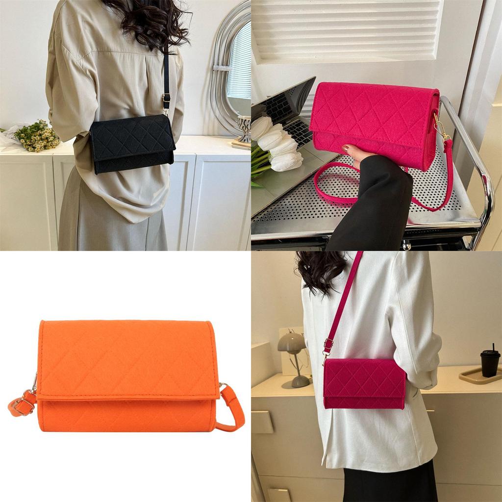 Chic Korean Style Shoulder Bag For Women 2023 Summer Trendy Quilted Purse