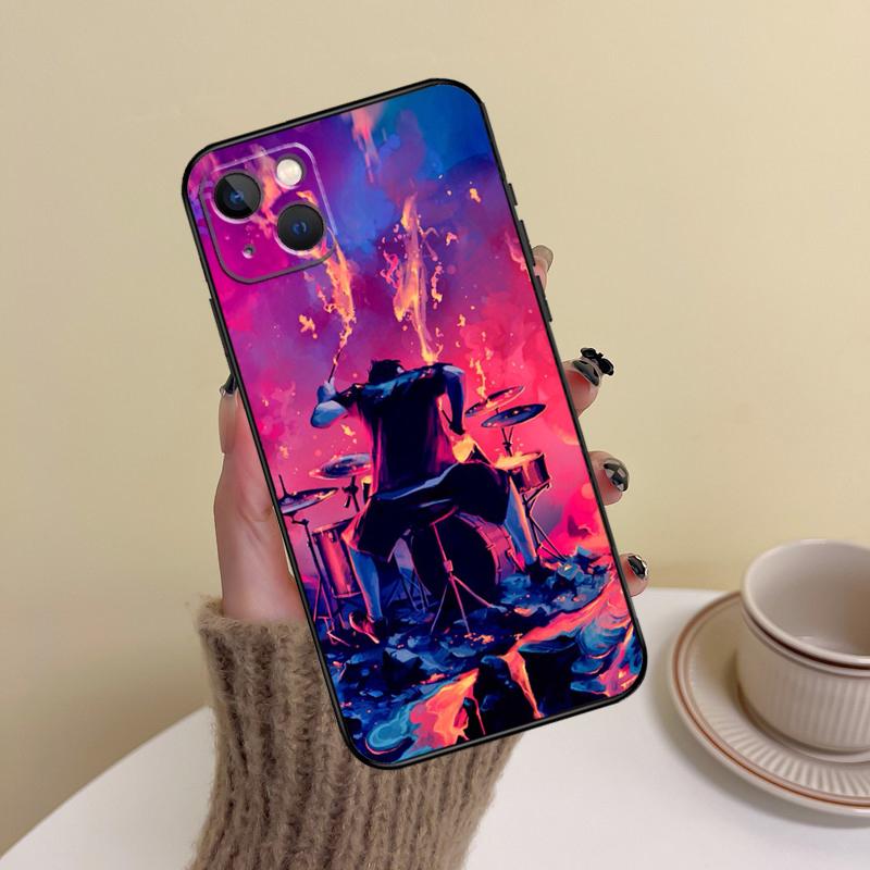 Drum Drummer Music Dj Phone Case For iPhone 14 13 12 11 15 16 Pro Max 7 8 Plus X XR XS Max 12 13 Mini Cover Case