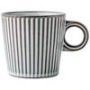 Vintage Relief Striped Retro Ceramic Cup Latte Coffee Cup 300Ml Kiln Glaze Cup