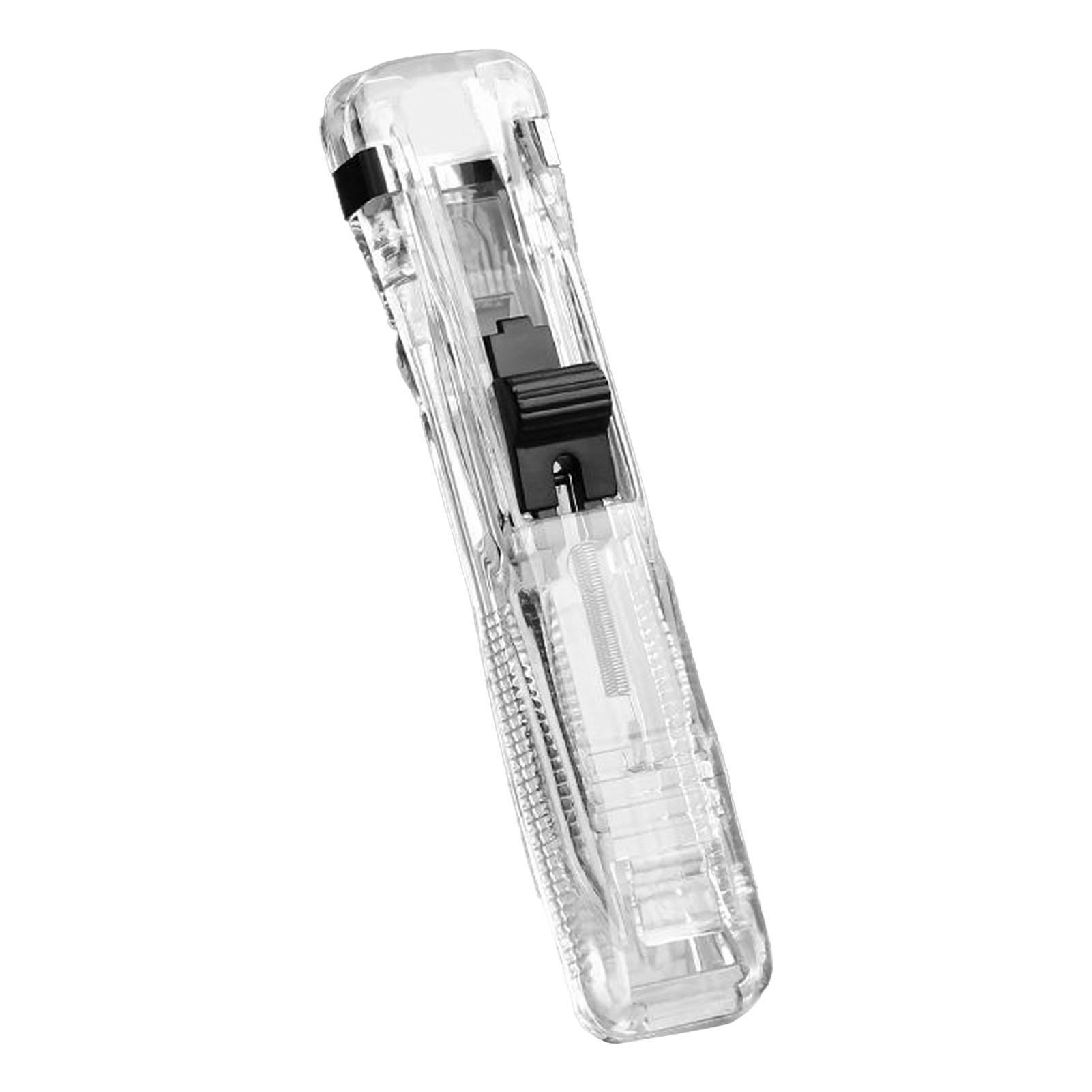 

Paper Clam Многоцелевой практичный экономящий время ручной диспенсер для скрепок для документов № Transparent