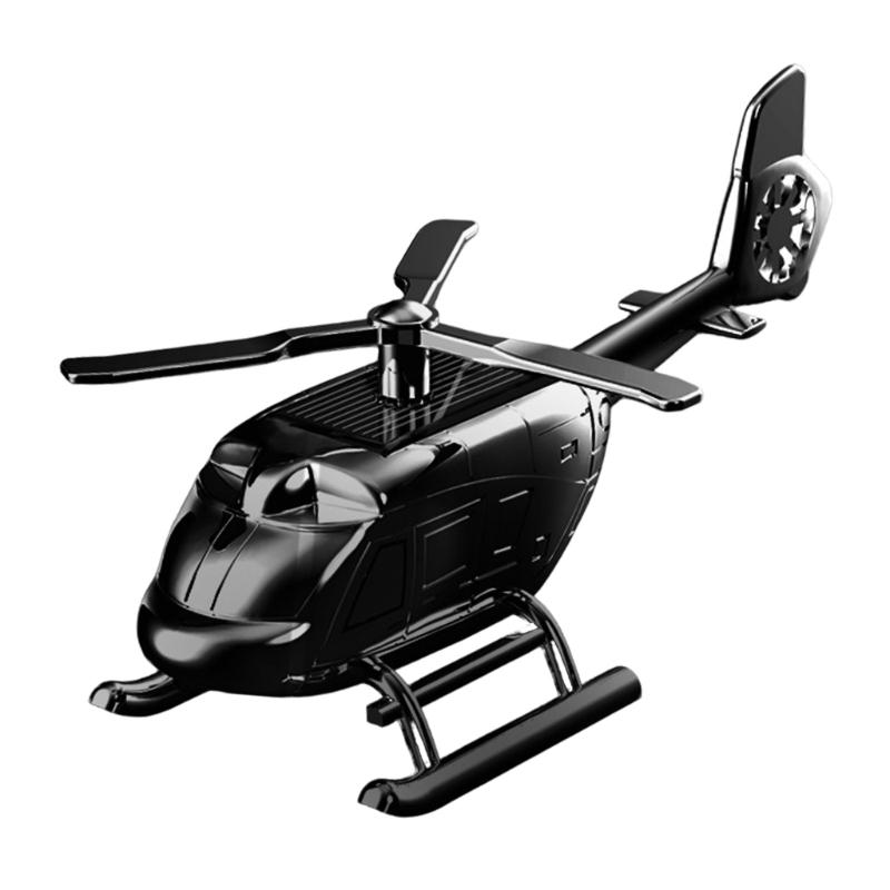 Solar Powered Dashboard Ornament Remote Control Helicopter Figurine Suitable for Car Interior Decoration Freshening Air