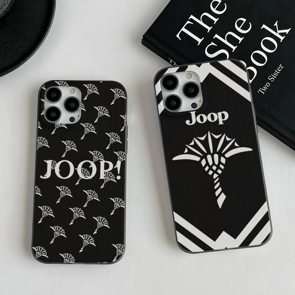 High End Fashion Brand J-Joops Logo For IPhone 16 15 11 12 13 14 17 Pro Max PLUS Pro Soft Corrugated Silicone Back Phone Case