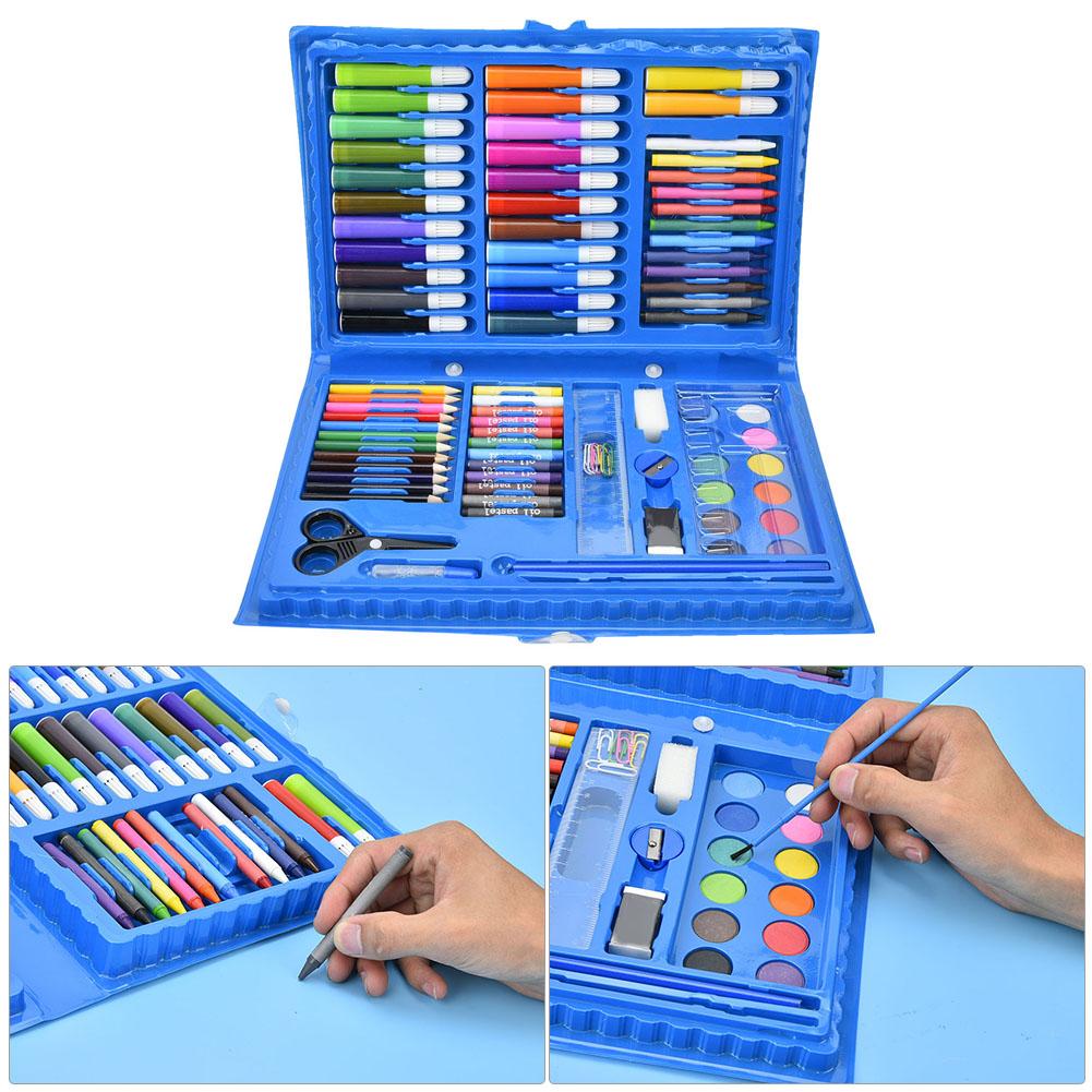 86pcs Watercolor Pen Colored Pencil Crayons Set Art Painting Tools with Gift Box