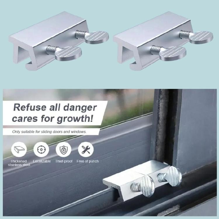 Sliding Door Lock With Security Limiter Function Easy Installation For Window Balconies And Patio Door