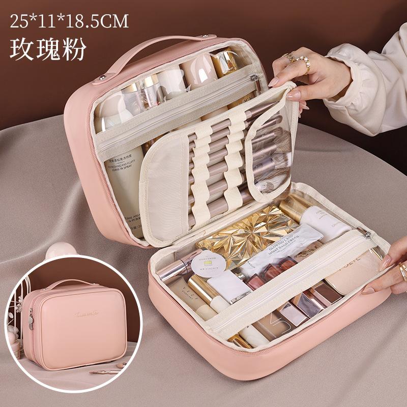 New High-end Cosmetic Bag Large-capacity Portable Three-in-one High-end Travel Wash Storage Bag