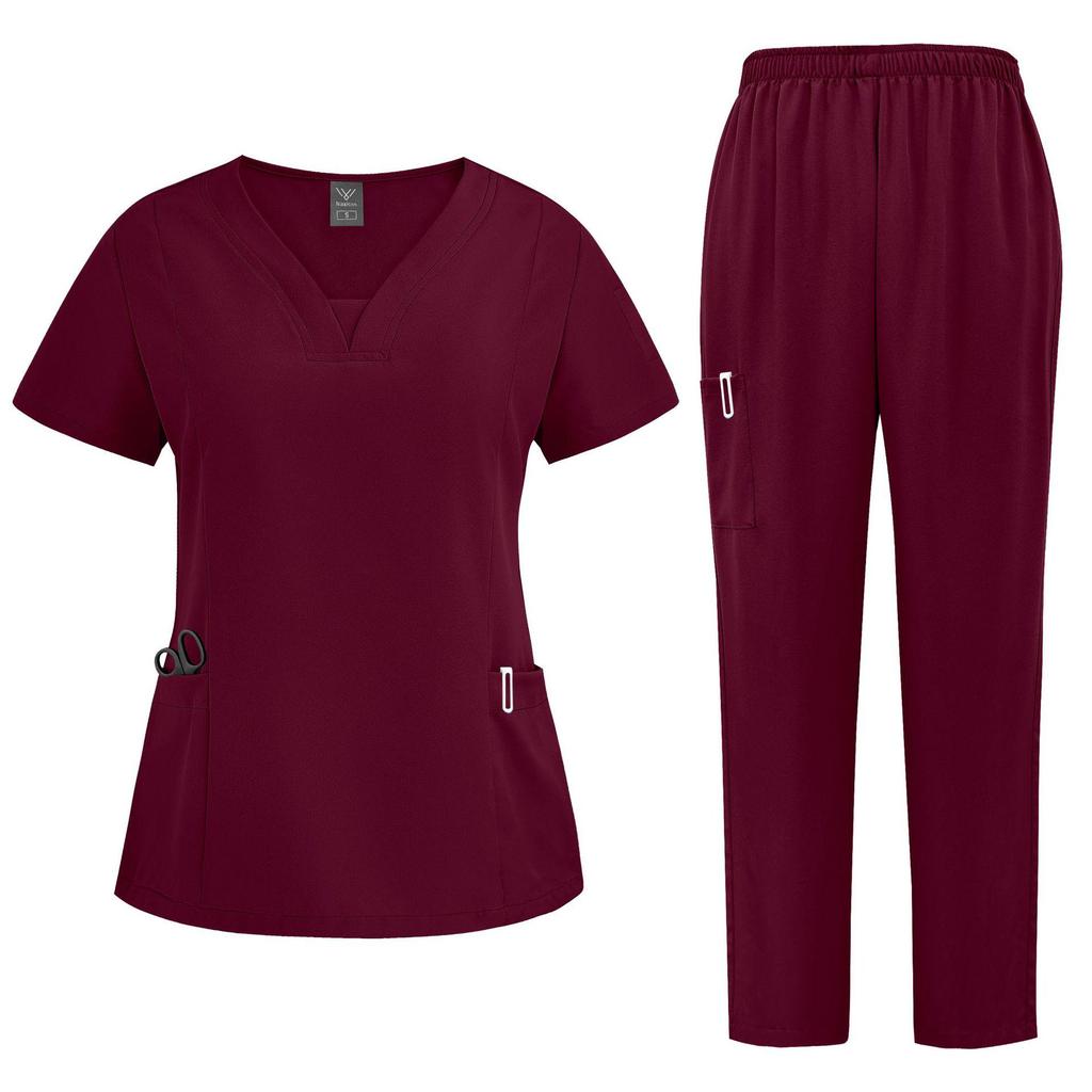 Set di camici chirurgici per uso medico e da salone - Uniforme lavabile a mano per medici, infermieri e professionisti del settore spa