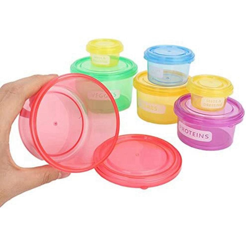 Control Keep Fit Storage Organizer Portion Control Meal Measure Dish Lose Weight Food Container