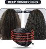 Electric Hair Steamer Cap, Hair Care Hat Heating Cap with 10 Gears Temperature and Timer Control, Thermal Heat Cap for Black Hai