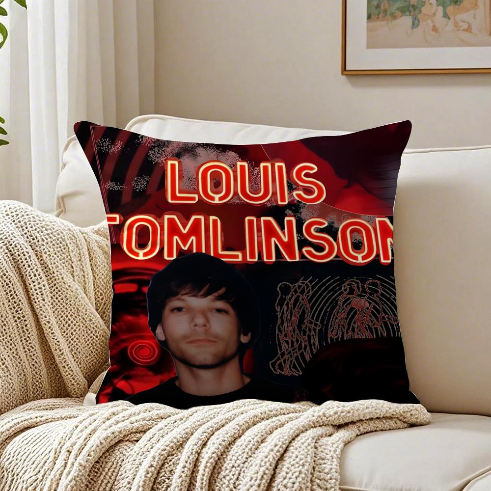 

Pop Singer LLouis TTomlinsons Cushion Cover Linen Pillowcase Soft for Sofa Bed Home Room Decor 30x30cm