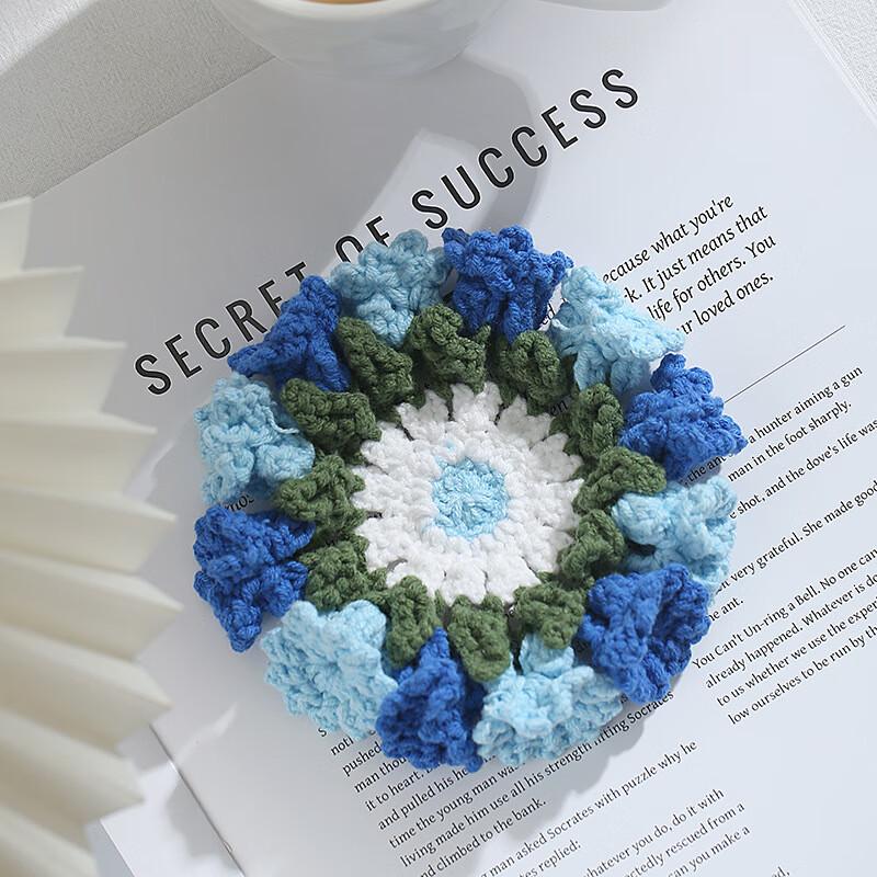 Lily of the Valley Hand-Woven Coaster Set