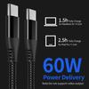 Phone Charging Cable Extra-Long Wide Compatible Stable Output Right-Angle Design Fast Charging 60W