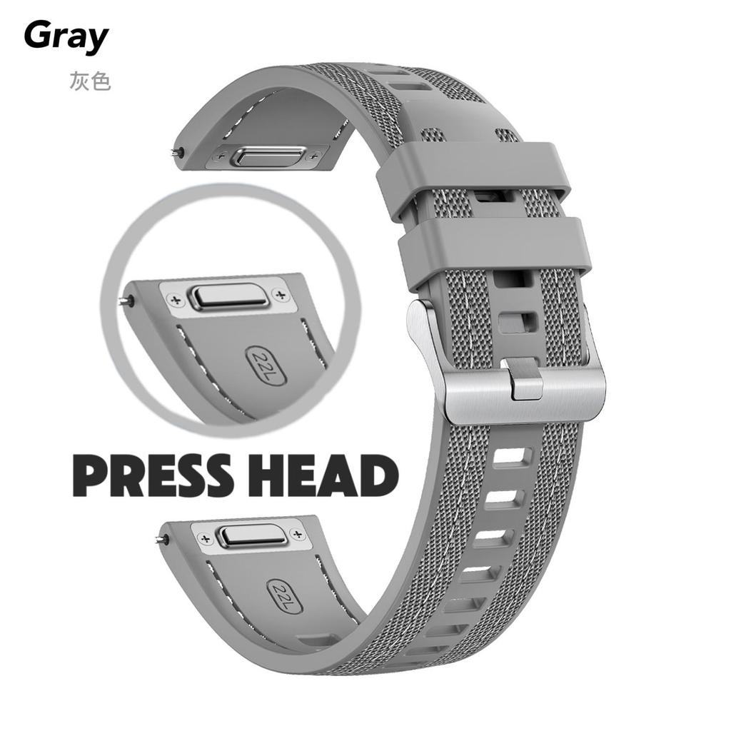 22mm Strap Suitable For Huawei Watch GT 7 6/GT 7 6Pro Soft and Durable Silicone Nylon Replacement Wristband for GT5 GT4 3 46mm Press Head Watch Strap