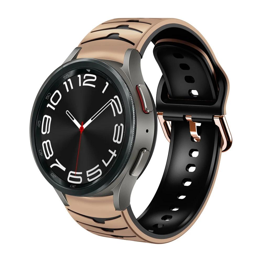 Silicone No Gaps Strap For Samsung Galaxy Watch 7/6/5/4 44mm 40mm 5Pro 45mm Bracelet Band Galaxy 6 Classic 47mm 43mm 46mm Correa