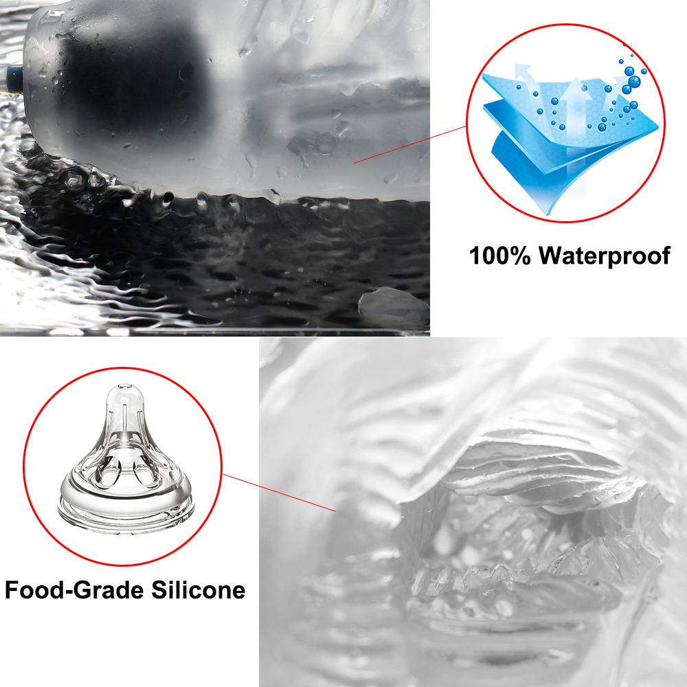 Male Masturbator Vibrator Sex Toys for Men Penis Trainer Delay Ejaculation Stimulate Glans Vibrating Massager Soft Pussy Cup