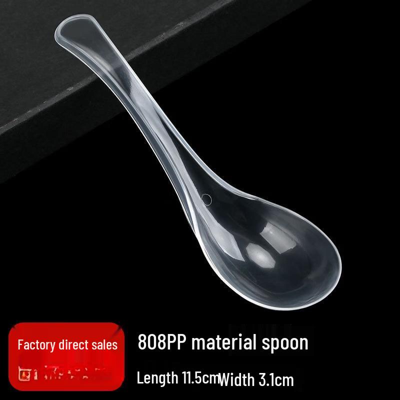 

12cm Individually Wrapped Disposable Clear Plastic Spoons (500 Pcs)