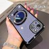 KEYSION Luxury Glitter Jewelled Magnetic Phone Case for iPhone 13 14 Pro Max Makeup Mirror Ring Stand Shockproof Back Cover
