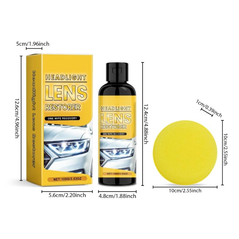 Headlight Restoration Universal Car Headlight Cleaner And Restorer Headlight Restorer For Plastic Car Headlights