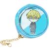 YUYAKESHI Tin Badge Cover, Keychain Style, Badge Storage, Ita Bag, Display, Double-Sided Transparent Merchandise Cover with Zipper, Fits 75mm Tin