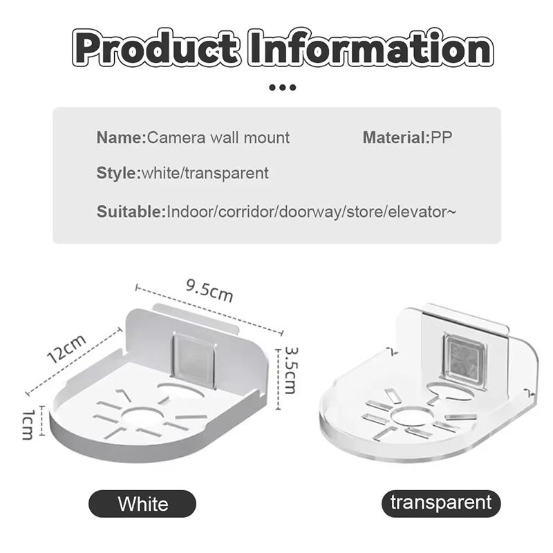 1/2Pcs Punch-Free Security Surveillance Camera Stand New Traceless Wall-Mounted Bracket Home Self-Adhesive Drill-free Fixer