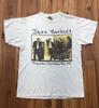 Y2k Vintage 90-talls T-skjorter Jeff Buckley Musikkreise Enkel Hvit T-skjorte Trykk Bomulls T-skjorte Avslappet Løs Streetwear Unisex