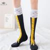 Funny 3D Cartoon Chicken Socks Knee-High Animal Socks for Women Novelty Chicken Feet Design Funny Socks for Cosplay Hen Party & Gifts