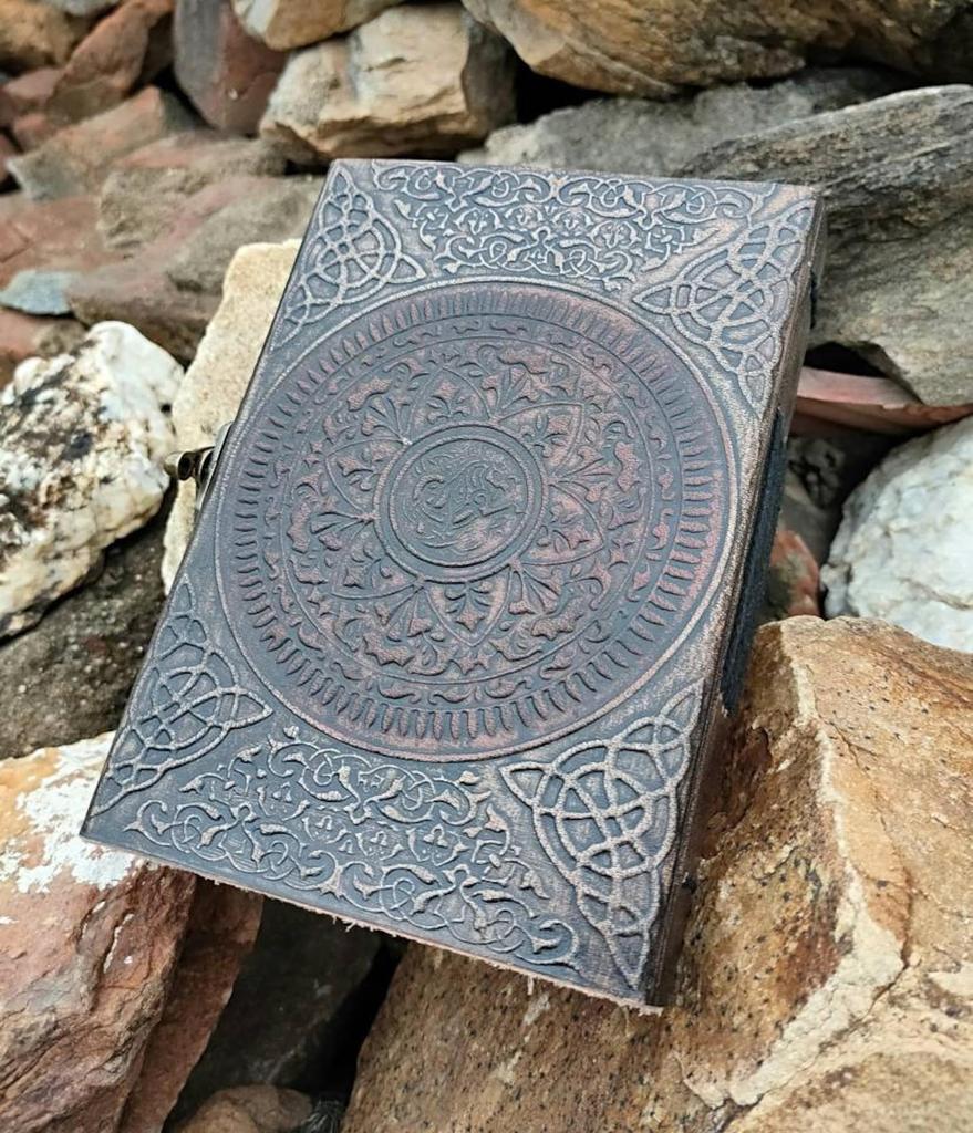 Dragon Embossed Leather Journal: Handbound Celtic Diary, Sketchbook