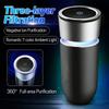 USB Mini Car Air Purifier Hepa Filter Removes PM2.5 Smoke Odor Negative Ion Color  Ambient Light USB Powered Car Air Cleaner