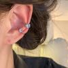 Shiny Zircon Ear Cuff Non-Piercing Earrings Fashion Delicate Simple Silvery Mini Ear Clip Earrings Female Jewelry Gift Wholesale