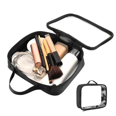 Clear Cosmetic Travel Bag Waterproof Makeup Bag Travel Toilet Bag Transparent Cosmetic Organizer Storage Bag Carry Compliant Bag