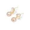 Trendy Light Luxury Pearl Butterfly Earrings for Women