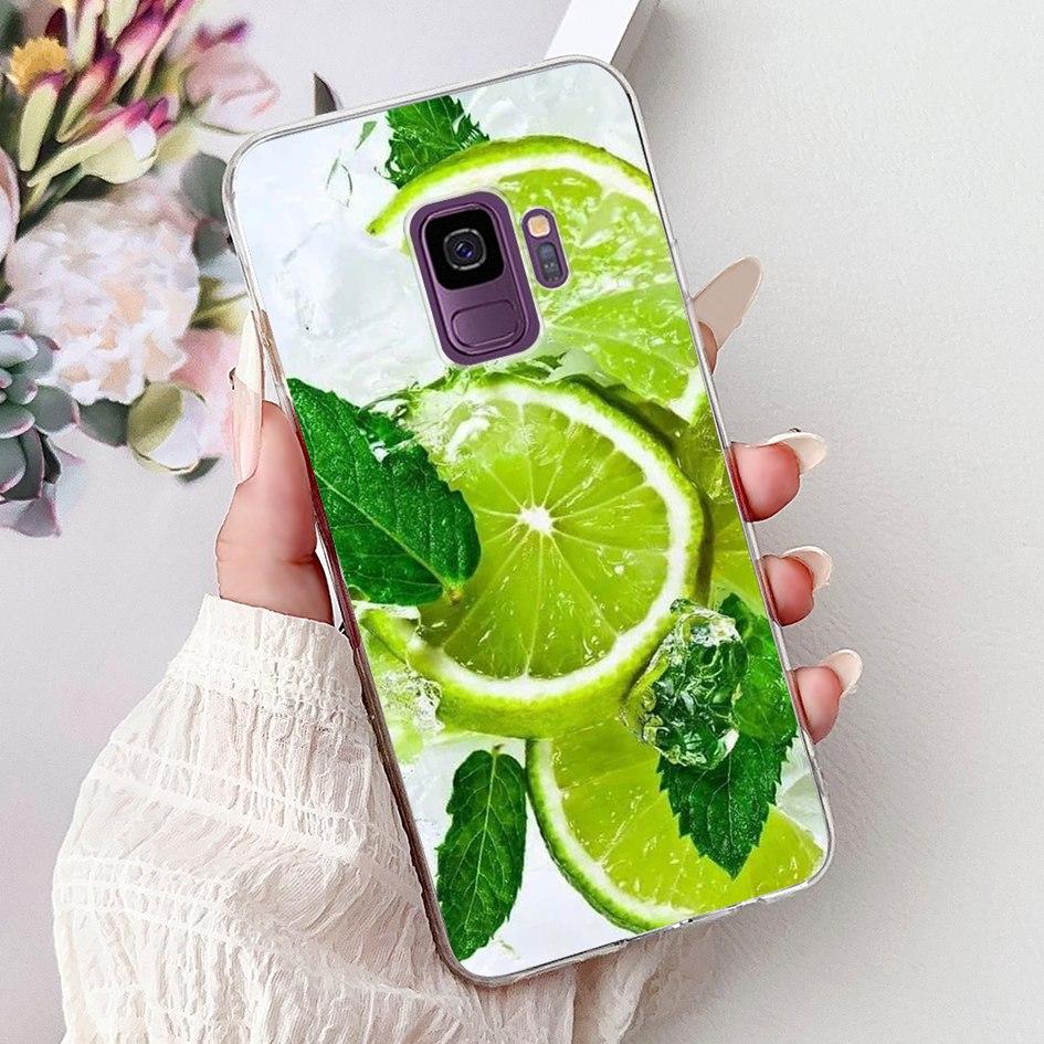 For Samsung Galaxy S9+ S9 Plus Case SM-G965F Cute Love Heart Strawberry Soft Silicone Cover on Samsung S9 S 9 SM-G960F TPU Coque