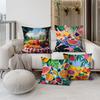 1 Pc Luxury Home Decor Office Seat Cushion Cover Creative Cartoon Watermelon Banana Print Fashion Pillow Cover 45*45 Cm