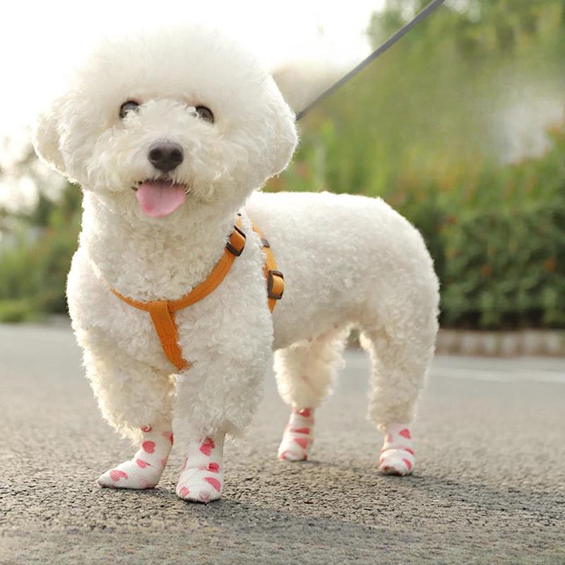 4PCS Pet Puppy Go Out Anti-dirt Artifact Leggings Tape Self-adhesive Bandage Walking Dog Foot Binding Protective Bandage