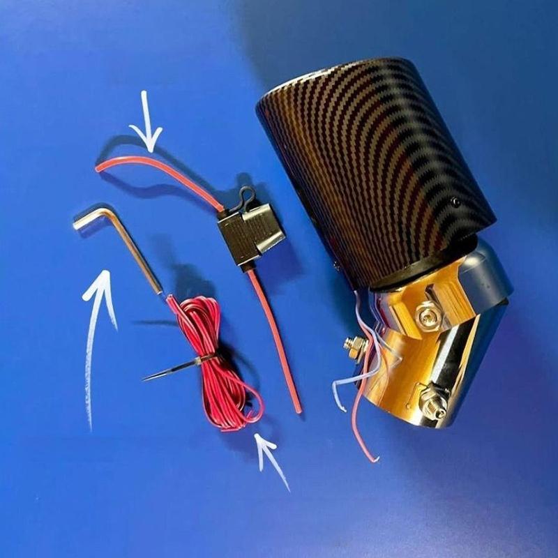 Výfuk s osvětleným tlumičem