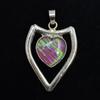 Natural Opal Pendant Flawless Heart 42 ct 925 Sterling Silver Delivery October Birthday Birthstone