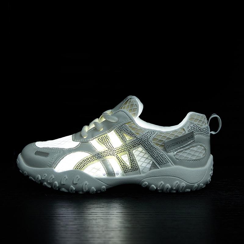 Flat-bottomed mesh Forrest Gump shoes New breathable casual sports training shoes in summer