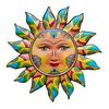 Iron Sun Wall Decor Sun Flower Wall Art Decoration Sun Face Ornament for Home Garden Farmhouse Living Room Bedroom
