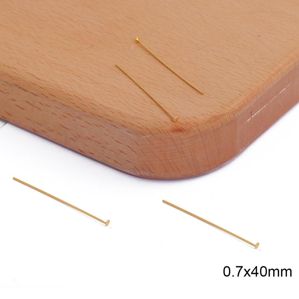 10/50Pcs Flat Head Eye Flat Head Pin Needles Beads Supplies for Jewelry Making Diy Accessories Earring