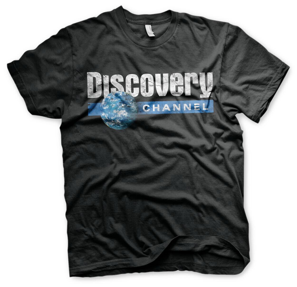 SALE Officially Licensed Discovery Cracked Globe Logo Mens T-Shirt XXL