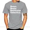 BEARS BEETS BATTLESTAR Office Dwight Schrute Dunder Mifflin T-Shirt SIZES S-5X Male Brand Teeshirt Men Summer Cotton T Shirt