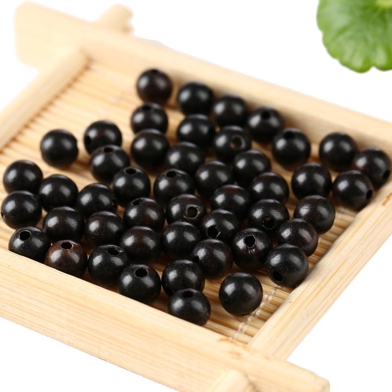 Ebony Buddha Beads: DIY Vajra Star Moon Bodhi Bracelet with 18 Loose Seeds