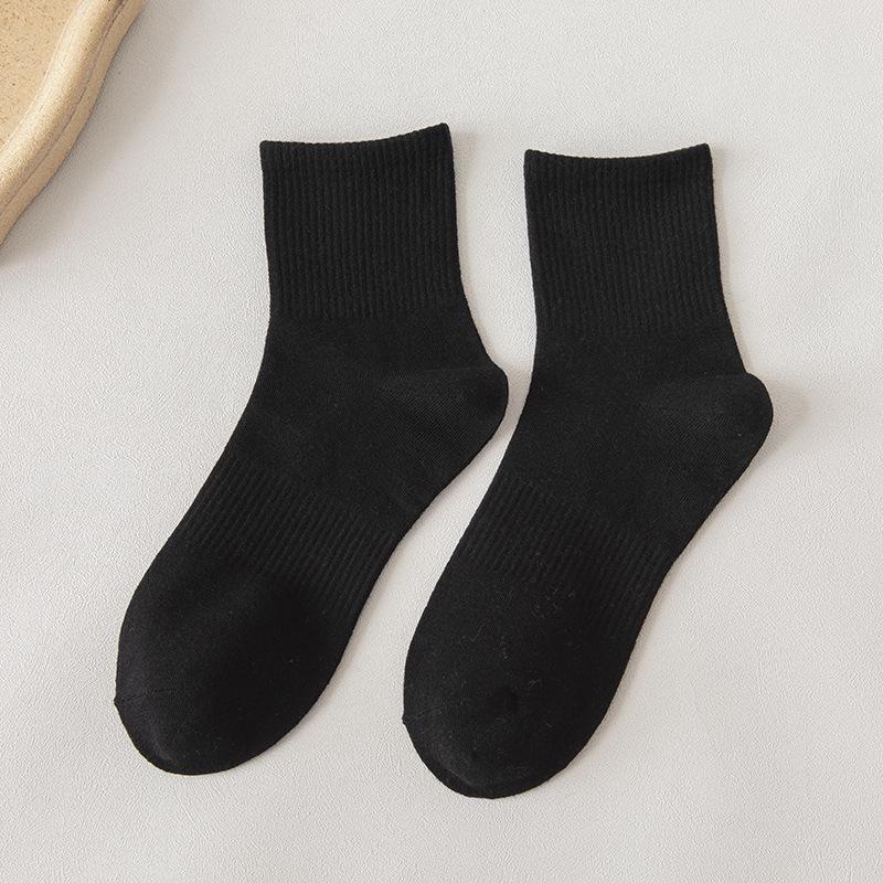 Unisex weiße Baumwollsocken - Mittellang, Lang & Kurz für Frühling, Sommer und Herbst
