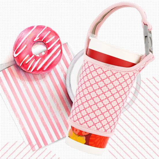 Neoprenový izolovaný obal držák pro 700cc hrnek na mléčný čaj, kávu