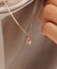 Loveenb [14K Gold] Double Teardrop Necklace