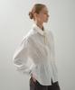 LOVENTINA Curve Waist Spandex Shirt_White