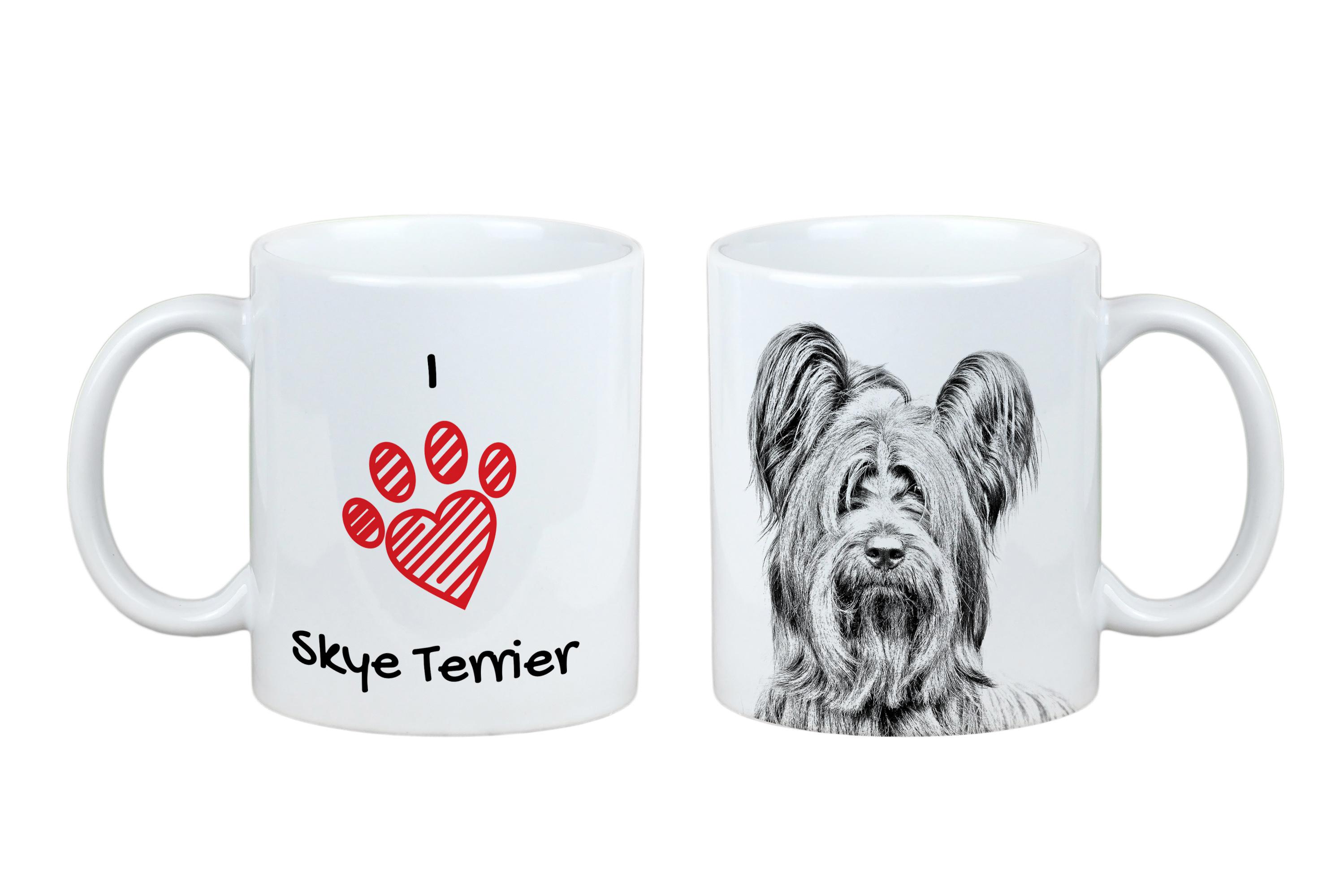 

Silky Terrier - cup with a dog, cute cup with graphics, a gift with your photo from the Art-Dog brand білий