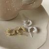 LATS New Fashion Trend Unique Design Elegant Exquisite Irregular C Shape Earrings Female Zircon Party Premium Gift Wholesale