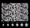 DIY Crafts 140 Pcs, Random Sizes Bright, Flat Back Gems Round Crystal Rhinestones (1.5-6 Mm) Silver Pick Up Tweezer and Rhinestones Picking Pen for