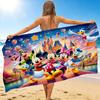 1Pc Mickey Friends Adventure Beach Towel Quick Dry Multiuse For Beach Pool Gym Yoga Home Travel Christmas Halloween Xmas Gift Y1542